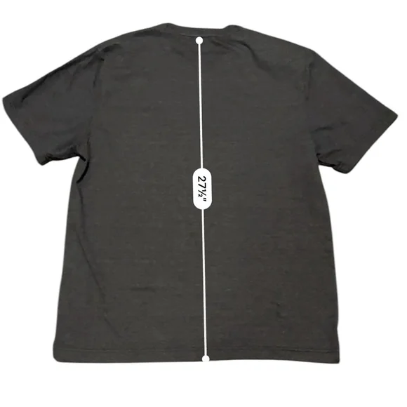 IZOD MENS SALTWATER SOFT WASH POCKET CREW T-SHIRT - CHARCOAL GRAY/BLACK SZ L - Picture 6 of 8